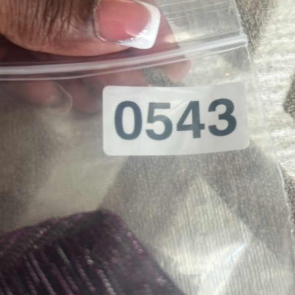 Shimmery Purple Party Dress - Picture 5 of 5